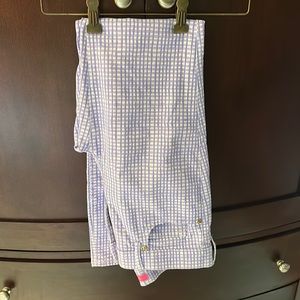 Lilly Pulitzer gingham skinny jeans.
